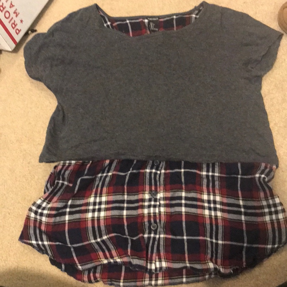 Plaid top